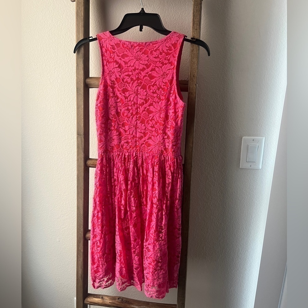 UP by Ultra Pink - size small lace pink dress - Picture 2 of 4